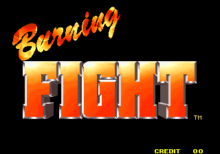 Burning Fight (set 1) Title Screen